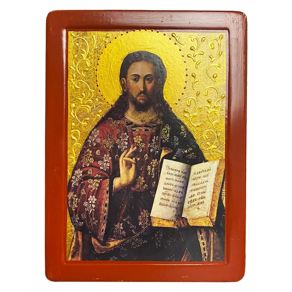 Ікона "Христос Вседержитель з Чернігова" 23х17 см від компанії Іконна лавка - фото 1