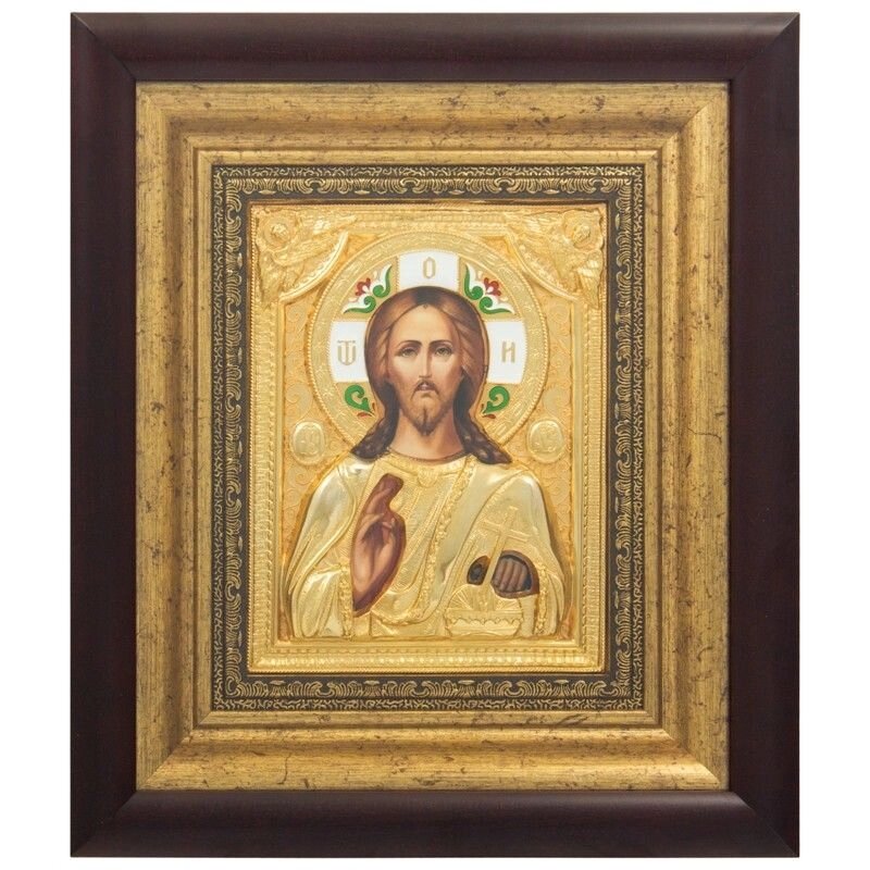 Ікона "Ісус Христос" зі срібла від компанії Іконна лавка - фото 1