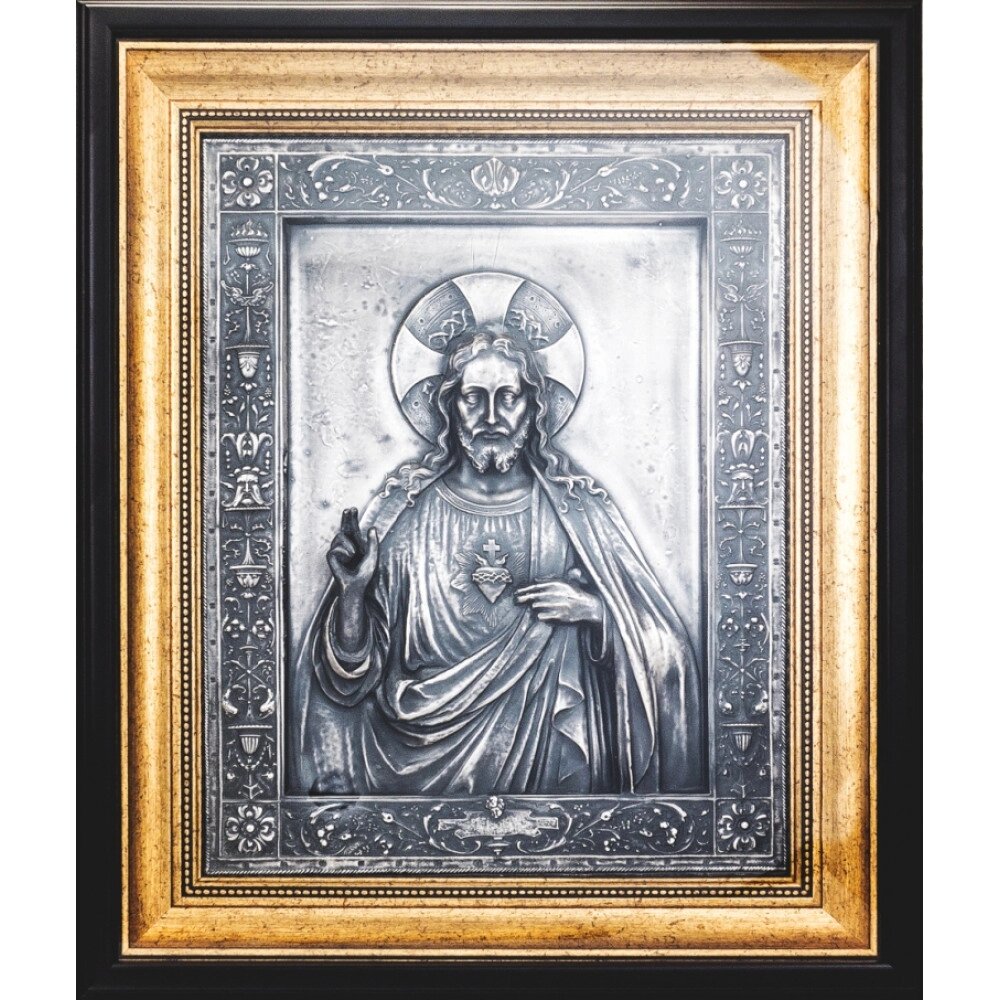 Ікона "Ісус" срібна від компанії Іконна лавка - фото 1