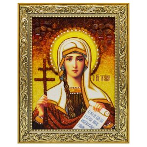 Ікона з бурштину Свята мучениця Тетяна 20x30 см