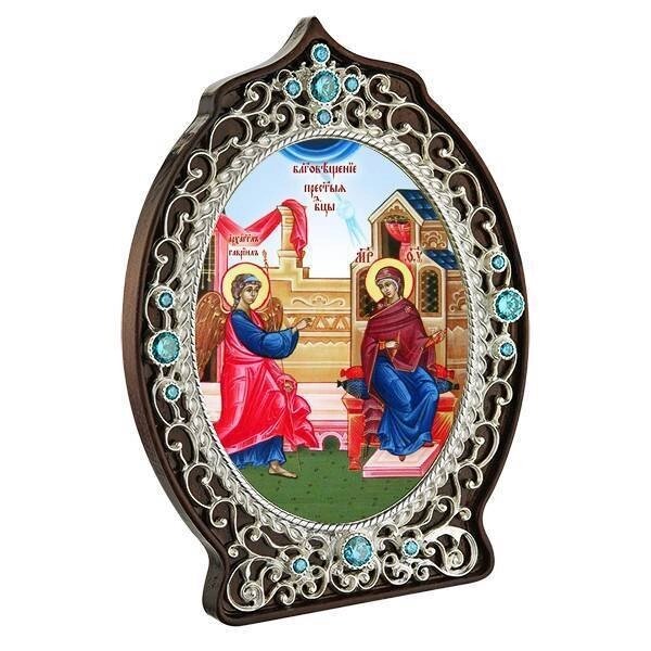 Ікона латунна "Благовіщення Пресвятої Богородиці" від компанії Іконна лавка - фото 1