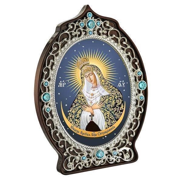 Ікона латунна "Матір Божа Остробрамської" від компанії Іконна лавка - фото 1