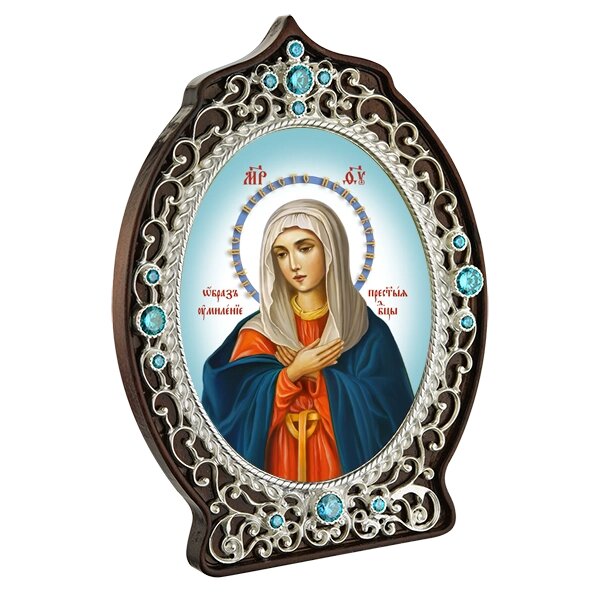 Ікона латунна "Матір Божа Замилування" від компанії Іконна лавка - фото 1