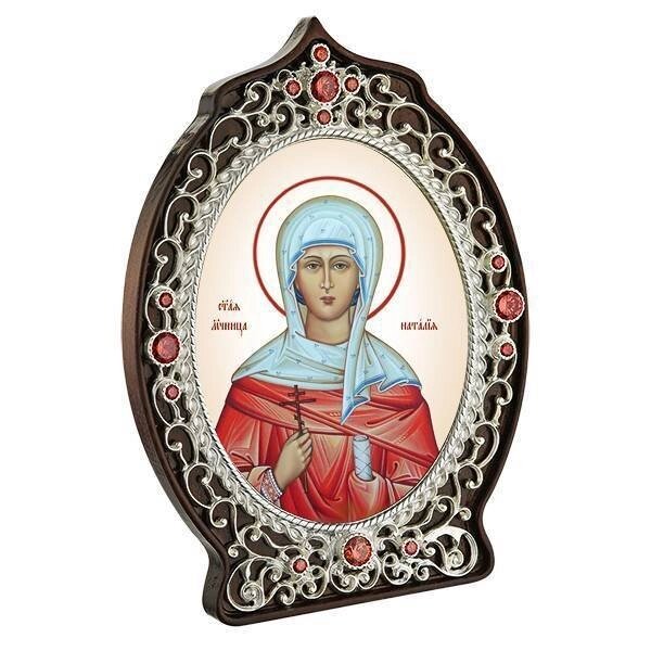 Ікона латунна "Свята мучениця Наталія" від компанії Іконна лавка - фото 1