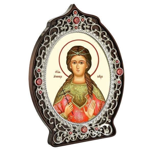 Ікона латунна "Свята мучениця Віра" від компанії Іконна лавка - фото 1