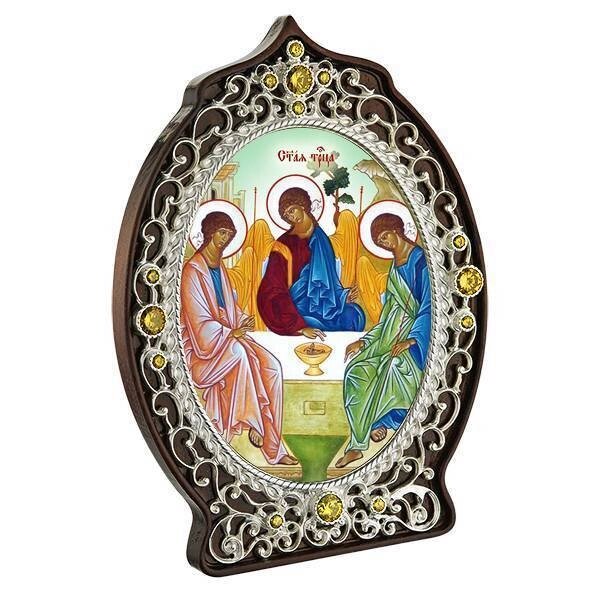 Ікона латунна "Свята Трійця" від компанії Іконна лавка - фото 1