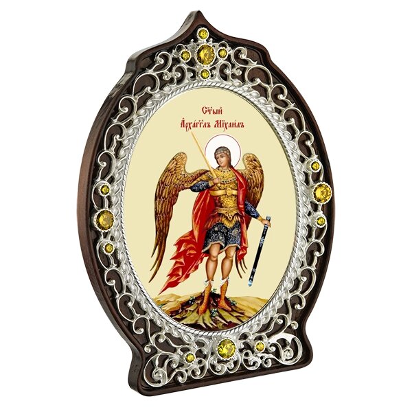 Ікона латунна "Святий Архистратиг Михаїл" від компанії Іконна лавка - фото 1