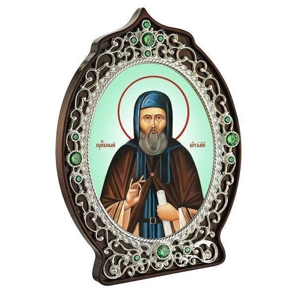Ікона латунна "Святий преподобний Віталій" від компанії Іконна лавка - фото 1