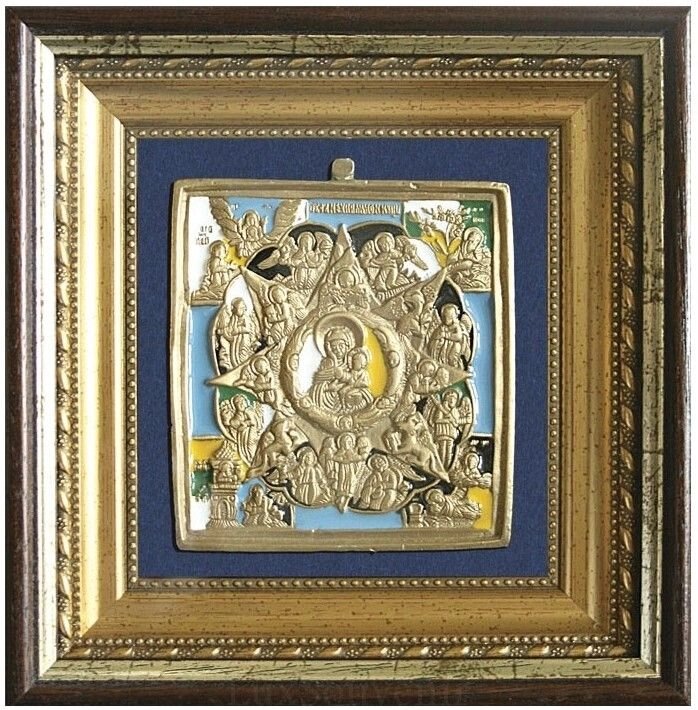 Ікона "Неопалима Купина" зі срібла від компанії Іконна лавка - фото 1