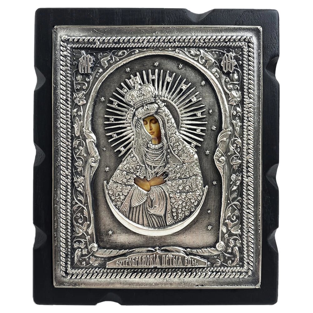 Ікона "Остробрамська Пресвята Богородиця" в сріблі від компанії Іконна лавка - фото 1