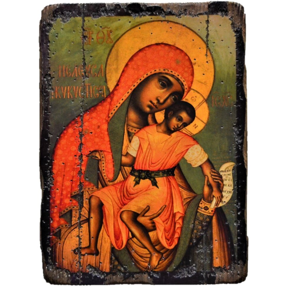 Икона Богородица Киккская 30х20 см від компанії Іконна лавка - фото 1