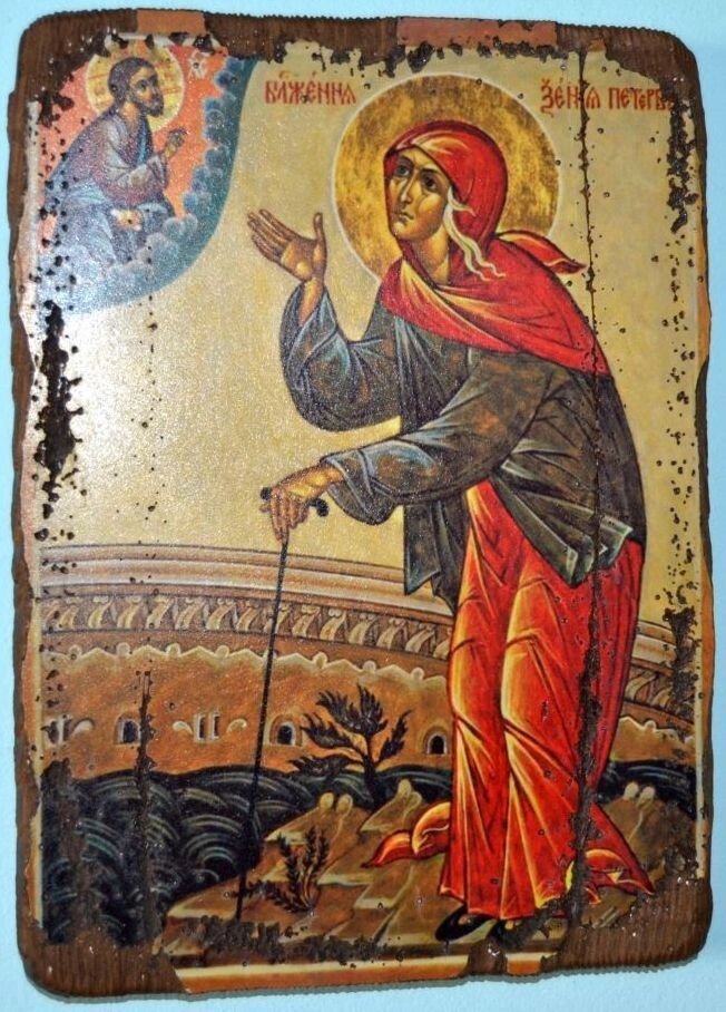 Ікона під старовину "Ксенія Петербурзька" від компанії Іконна лавка - фото 1