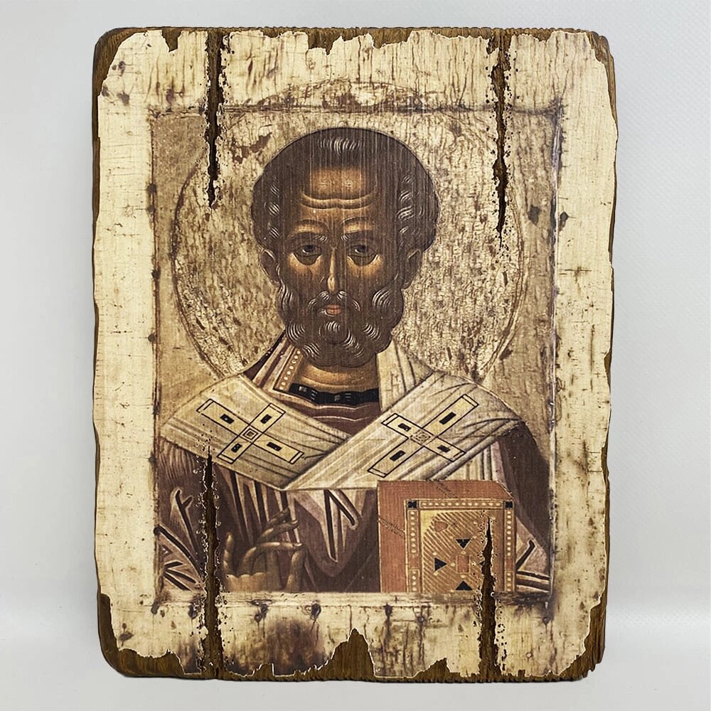Ікона Святого Миколая Чудотворця 30х20 см від компанії Іконна лавка - фото 1