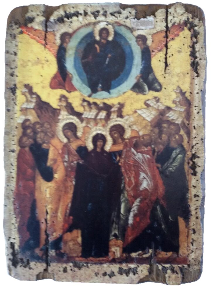 Ікона під старовину "Вознесіння Господнє" від компанії Іконна лавка - фото 1
