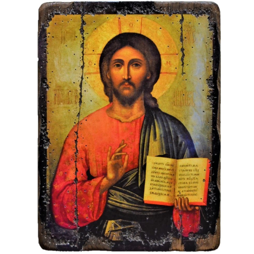 Копія Ікони Христос Вседержитель 30х20 см від компанії Іконна лавка - фото 1