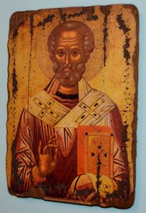 Ікона Святого Миколая Чудотворця 40х30 см