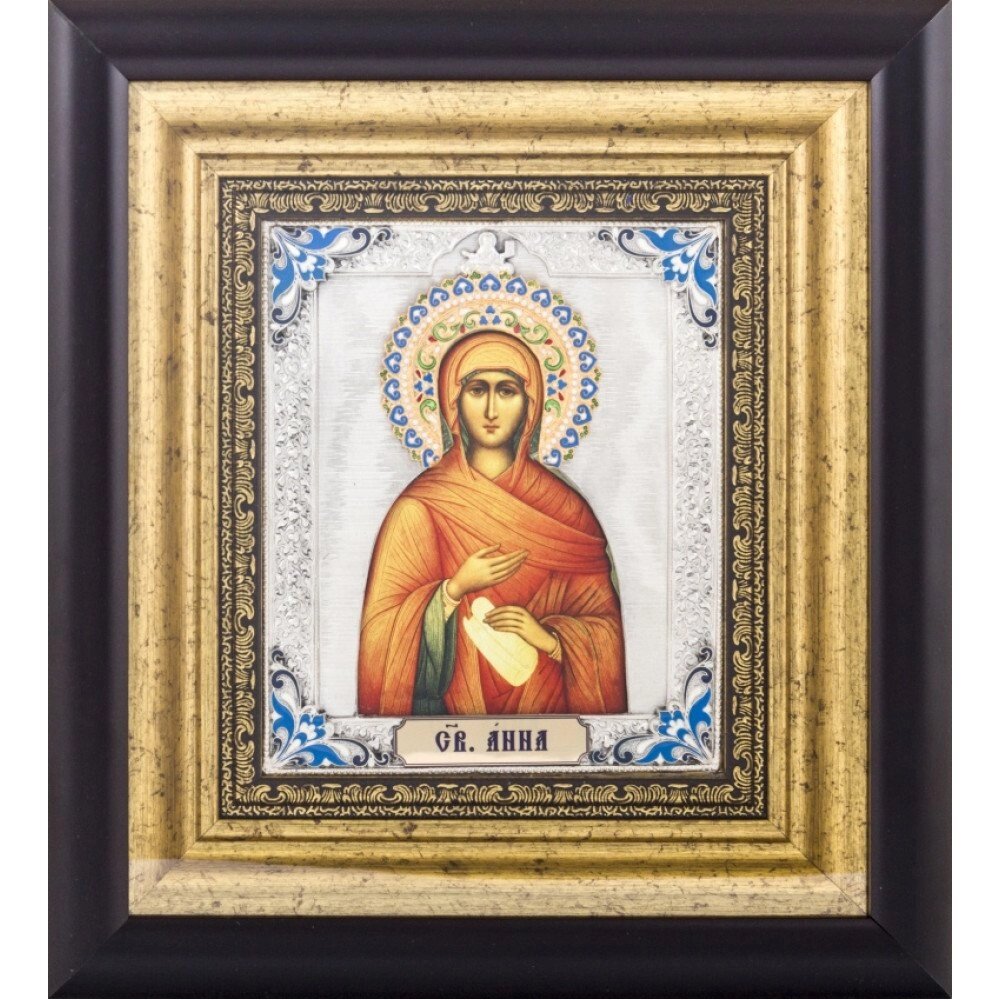 Ікона  "Свята Анна" зі срібла від компанії Іконна лавка - фото 1