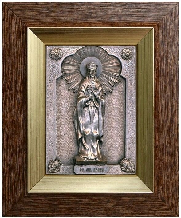 Ікона "Свята мучениця Ірина" зі срібла від компанії Іконна лавка - фото 1