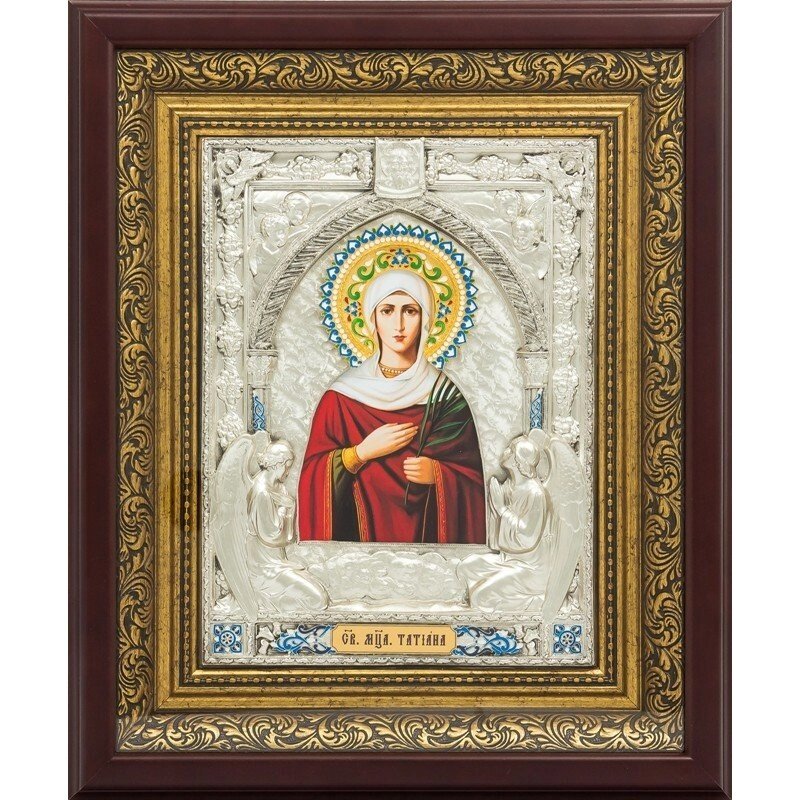 Ікона "Свята мучениця Тетяна" зі срібла від компанії Іконна лавка - фото 1