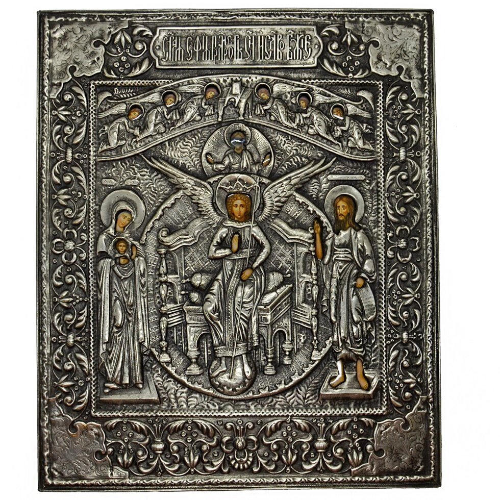Ікона "Свята Софія Премудрість Божа" в сріблі від компанії Іконна лавка - фото 1