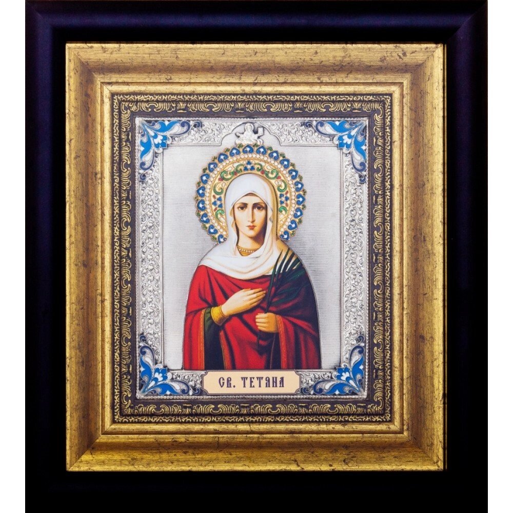 Ікона "Свята Тетяна" зі срібла від компанії Іконна лавка - фото 1