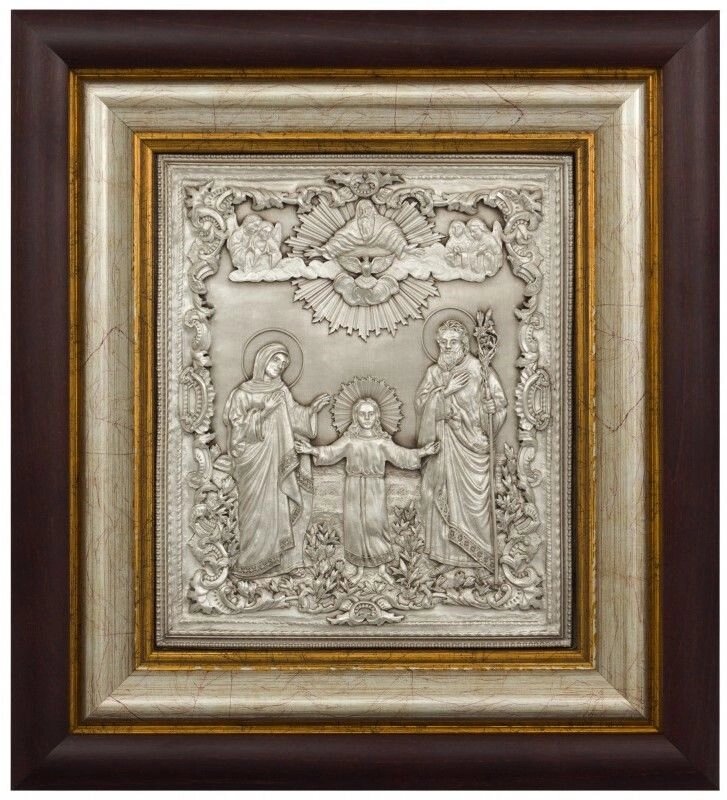 Ікона "Святе Сімейство" зі срібла від компанії Іконна лавка - фото 1