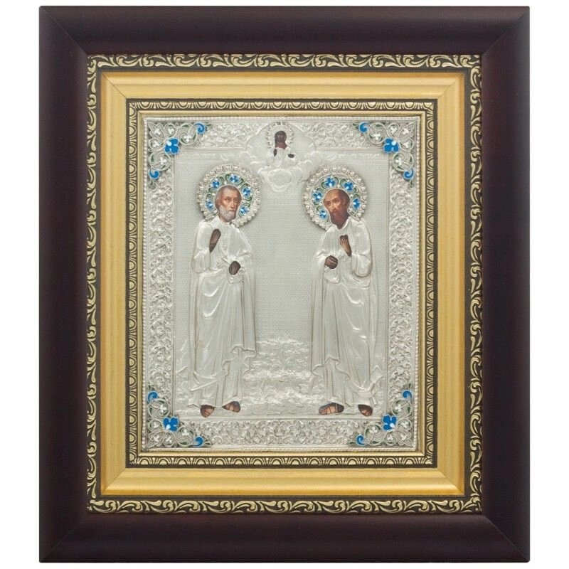 Ікона "Святі Петро і Павло" зі срібла від компанії Іконна лавка - фото 1