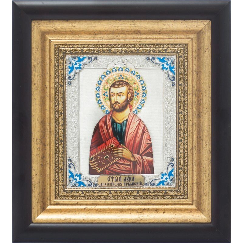 Ікона "Святий апостол Лука" зі срібла від компанії Іконна лавка - фото 1