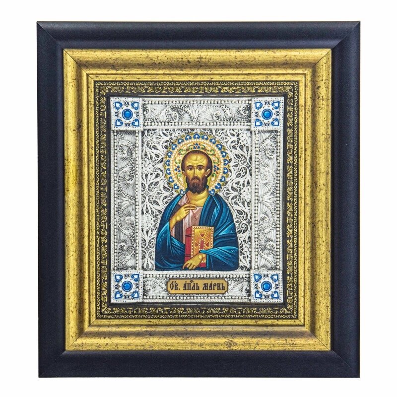Ікона "Святий апостол Марк" зі срібла від компанії Іконна лавка - фото 1