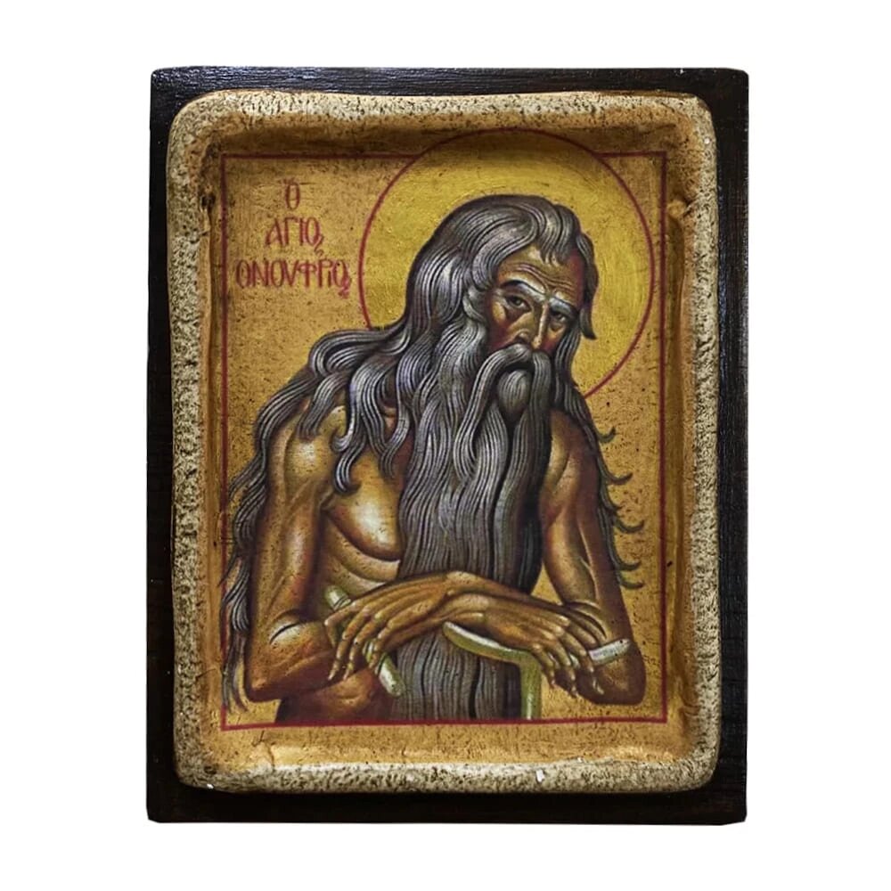 Ікона "Святий Онуфрій" 11х9 на дереві від компанії Іконна лавка - фото 1