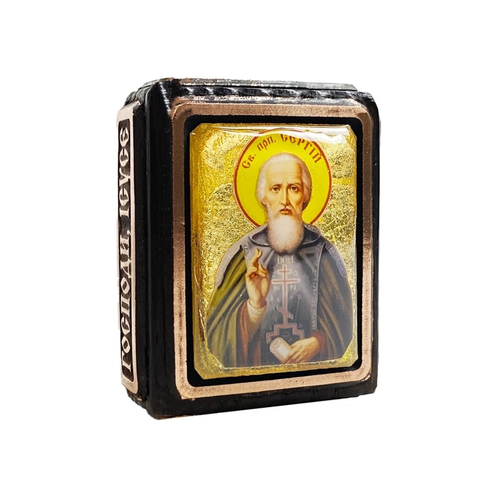 Ікона "Святий Сергій" мініатюра від компанії Іконна лавка - фото 1