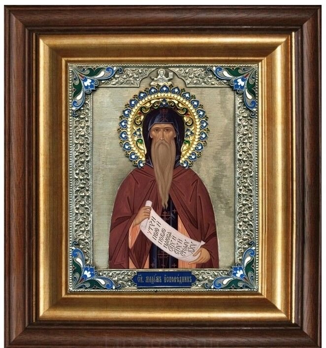 Ікона "Святий сповідник Максим" зі срібла від компанії Іконна лавка - фото 1
