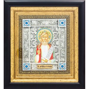 Ікона "Святий мученик Стефан" зі срібла