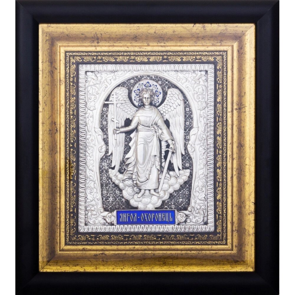 Ікона Янгола Охоронця зі срібла від компанії Іконна лавка - фото 1