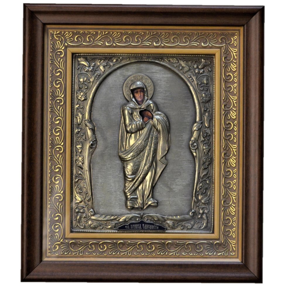 Ікона з срібла "Свята преподобна Єлисавета" від компанії Іконна лавка - фото 1