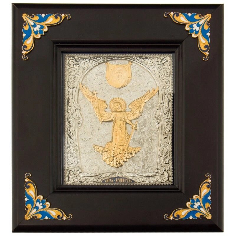Ключниця настінна "Ангел Хранитель" коричнева від компанії Іконна лавка - фото 1
