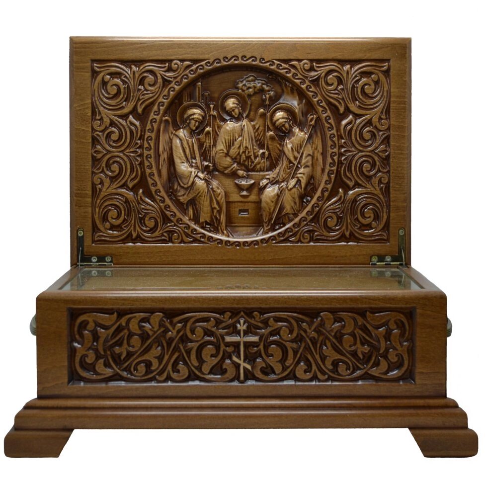 Ковчег з дерева з іконою "Свята трійця" від компанії Іконна лавка - фото 1