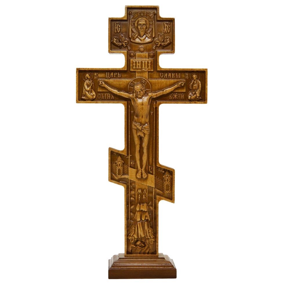 Хрест Різьблений №2 30 см від компанії Іконна лавка - фото 1