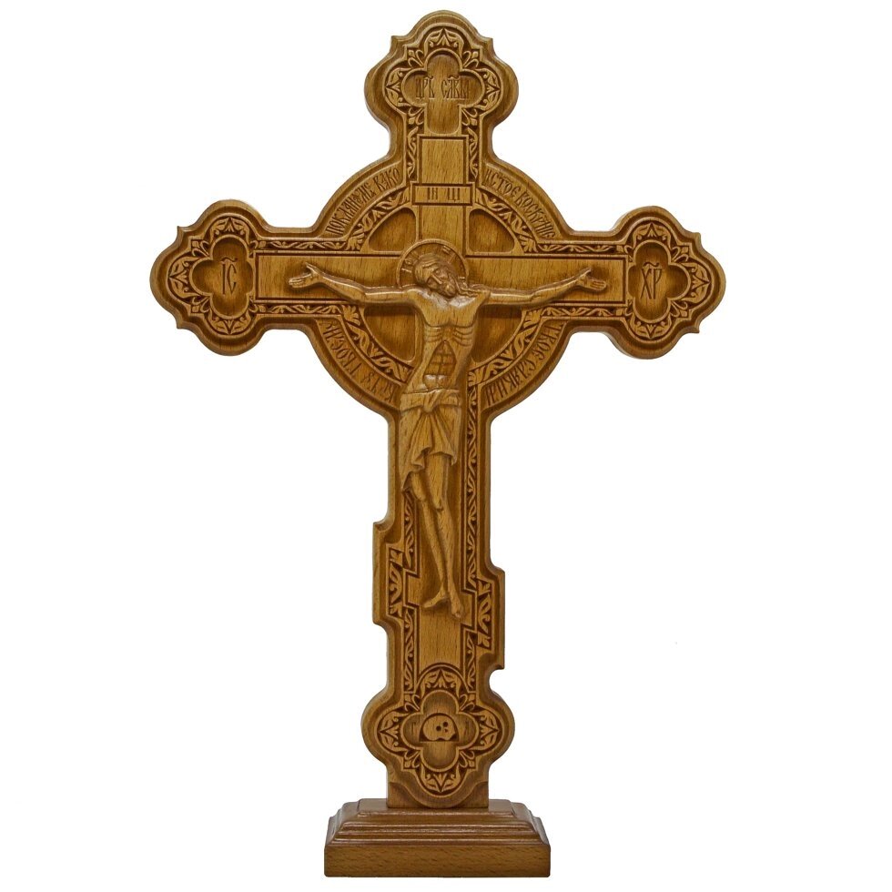 Хрест Різьблений №4 30 см від компанії Іконна лавка - фото 1