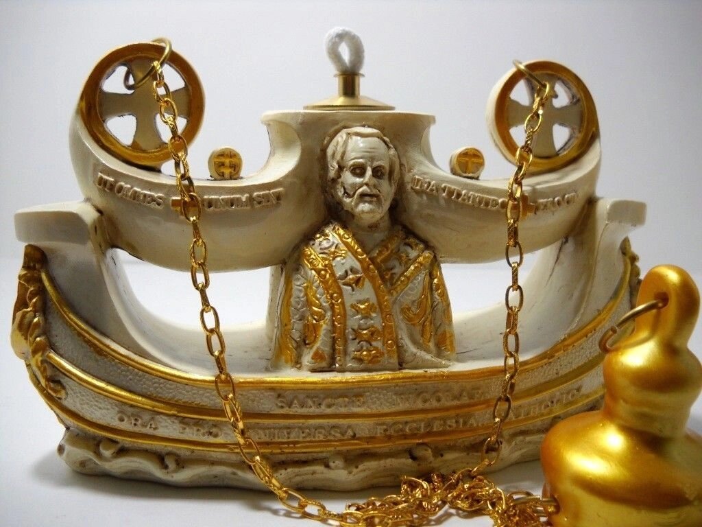 Лампада Св. Миколай від компанії Іконна лавка - фото 1