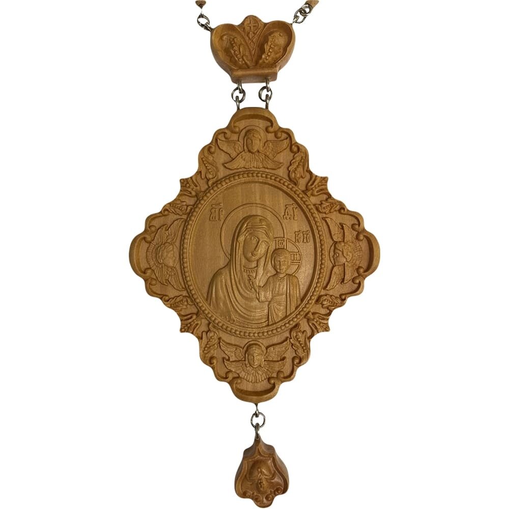 Панагія дерев'яна "Казанська Божа Матір" від компанії Іконна лавка - фото 1