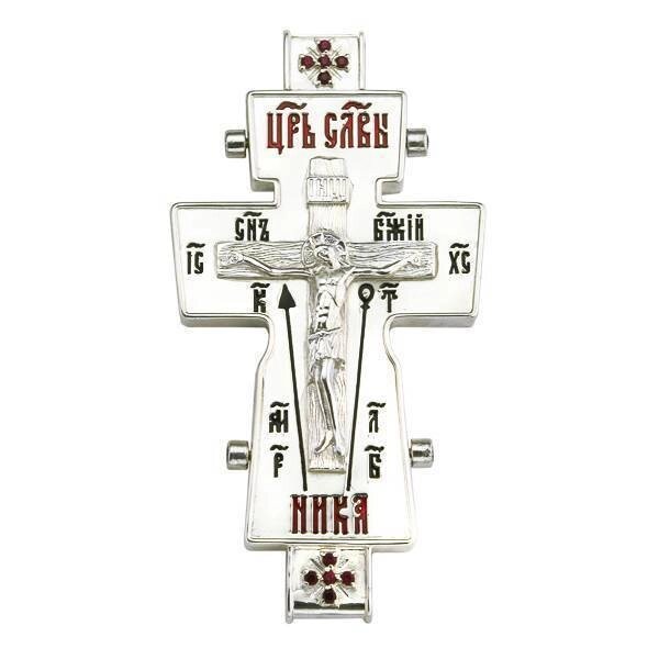 Параманний хрест-мощовик срібний від компанії Іконна лавка - фото 1