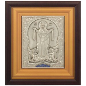 Ікона "Покров Пресвятої Богородиці" зі срібла