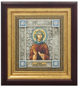 Ікона "преподобної Меланії Римлянки" зі срібла