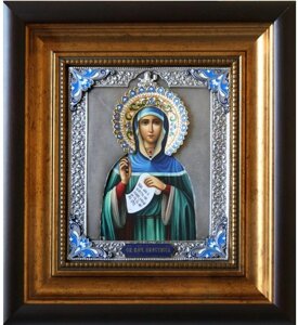 Ікона "Свята великомучениця Анастасія" зі срібла