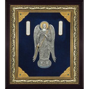 Ікона "Святий Ангел Охоронець" зі срібла в Києві от компании Иконная лавка