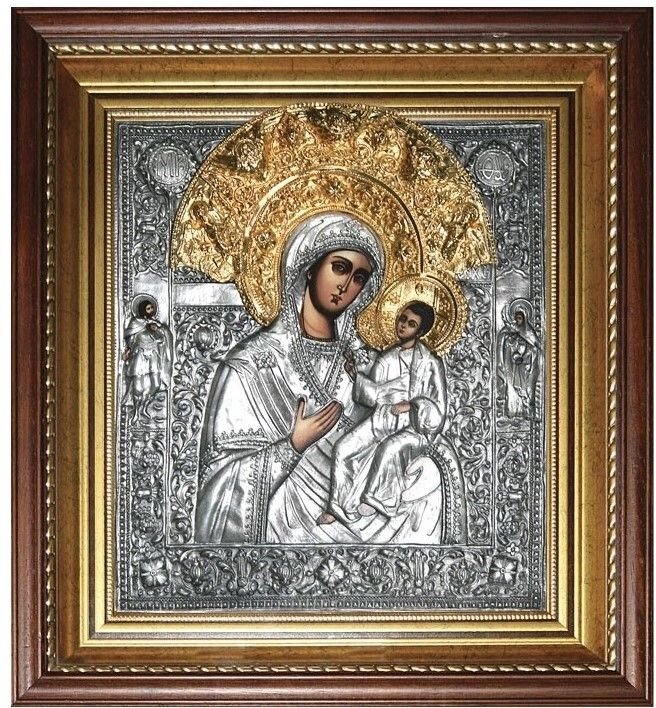 Ікона &quot;Божа матір Іверська Партаітісса&quot; зі срібла - Україна