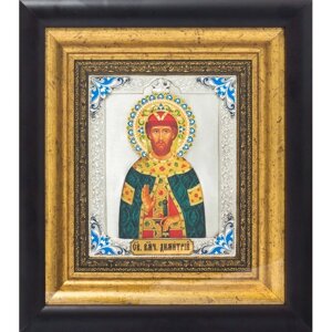 Ікона "Святий великомученик Дмитро" зі срібла