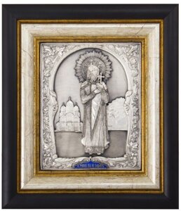 Ікона "Святий рівноапостольний князь Володимир" зі срібла 25х22см