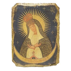 Ікона фреска "Богородиця Остробрамська"